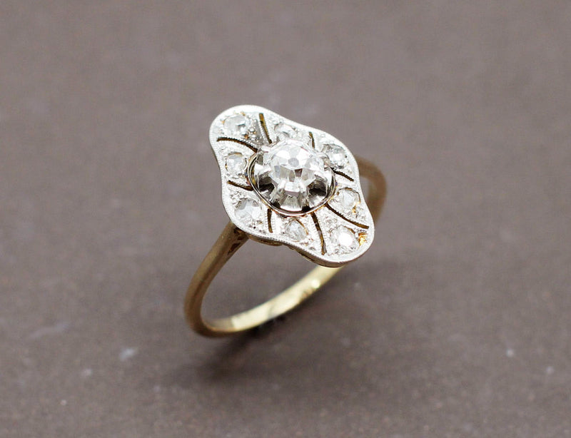 Bague Art Déco Diamants