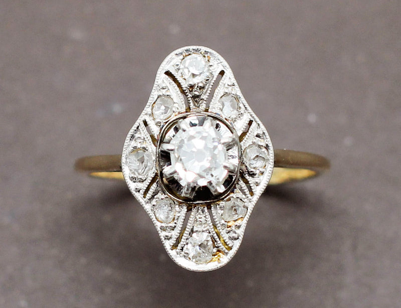 Bague Art Déco Diamants