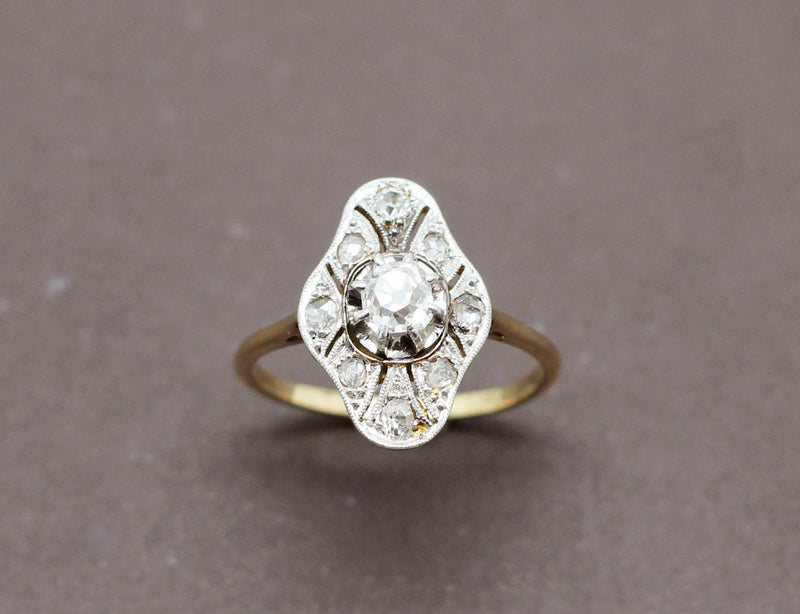 Bague Art Déco Diamants