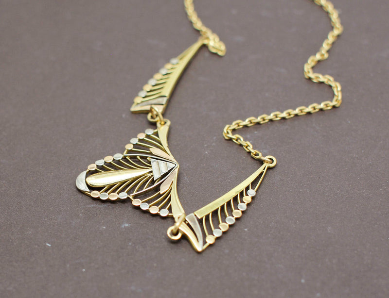 Collier Draperie Art Déco 3 Ors