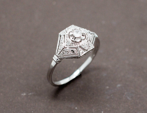 Bague Art Déco Diamants
