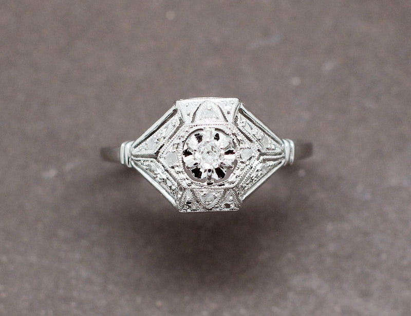 Bague Art Déco Diamants