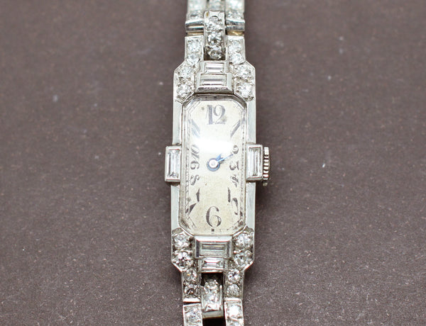 Bijou Montre  Art Déco Diamants