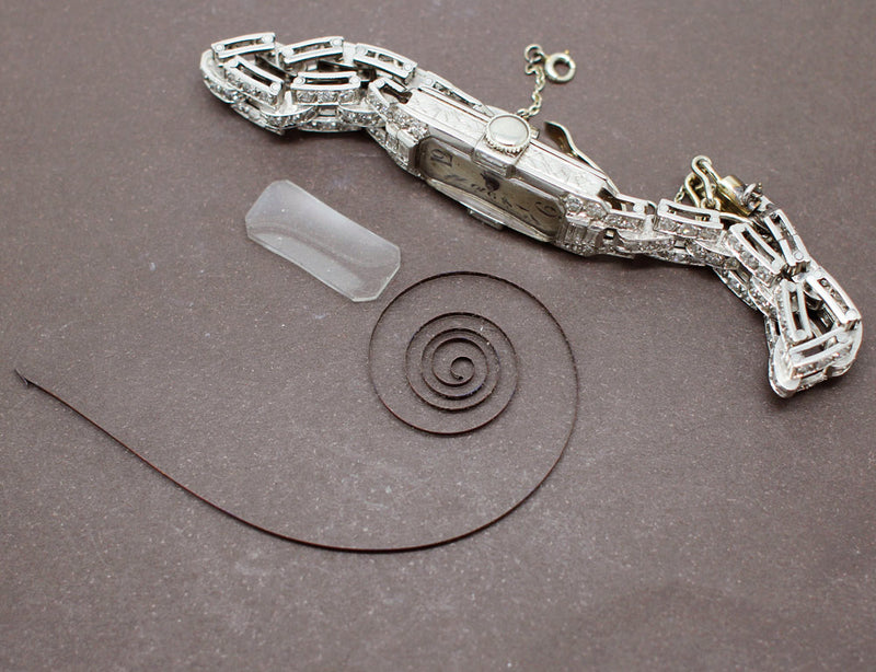 Bijou Montre  Art Déco Diamants