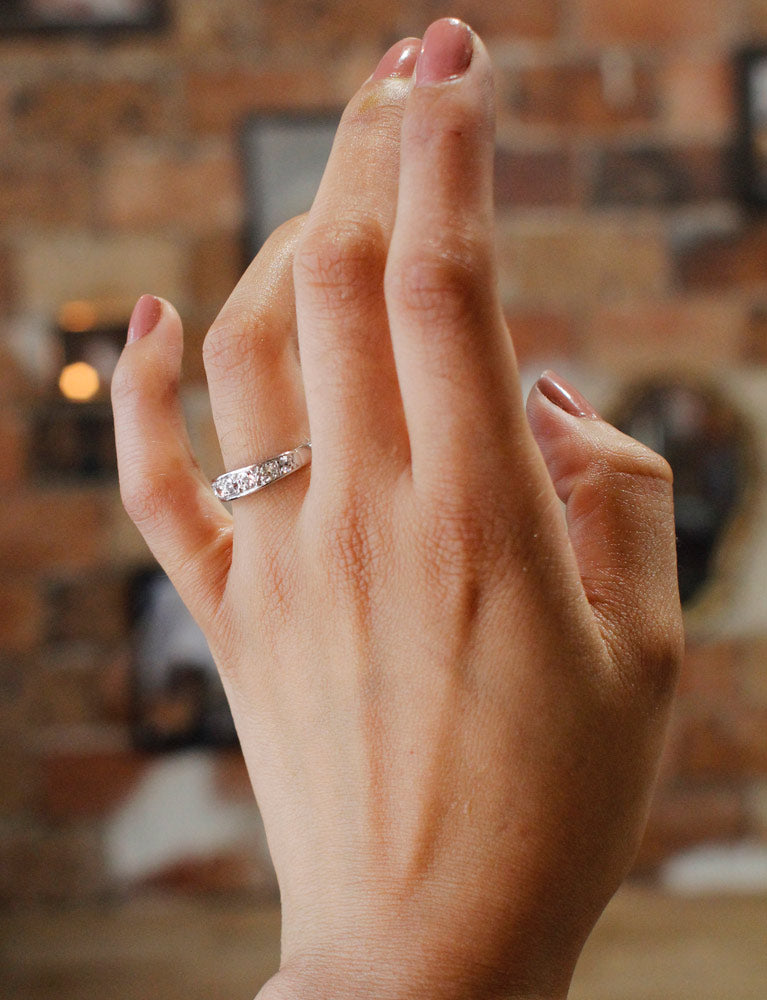 Bague Jarretière Diamants