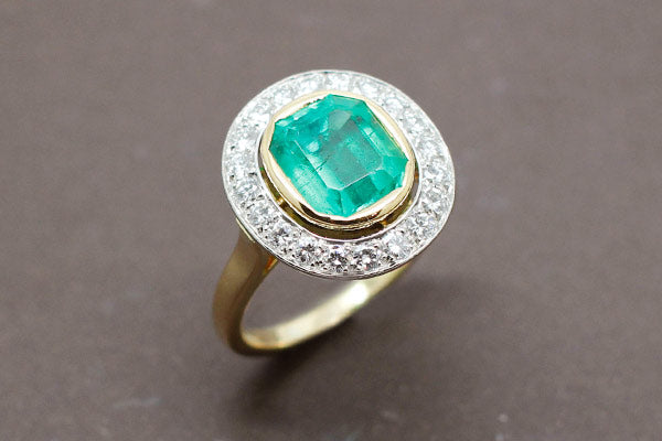 Bague Emeraude Diamants