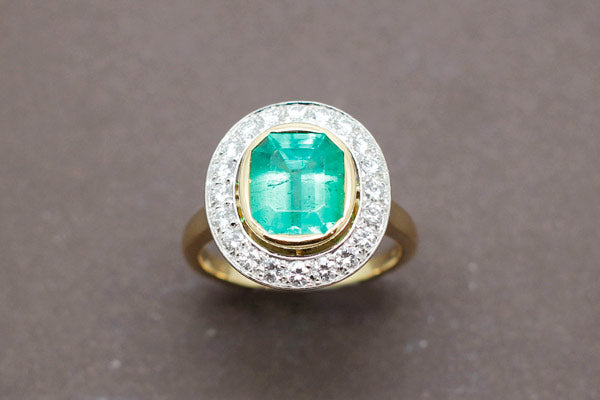Bague Emeraude Diamants
