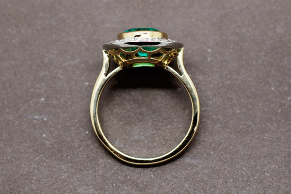 Bague Emeraude Diamants