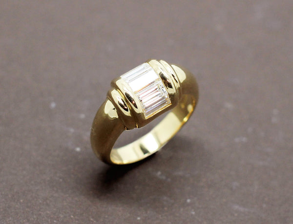 Bague Style Art Déco Diamants