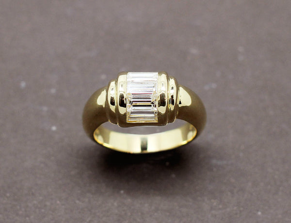 Bague Style Art Déco Diamants