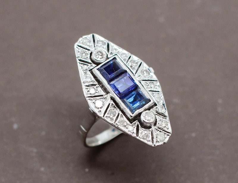 Bague Marquise Art Déco