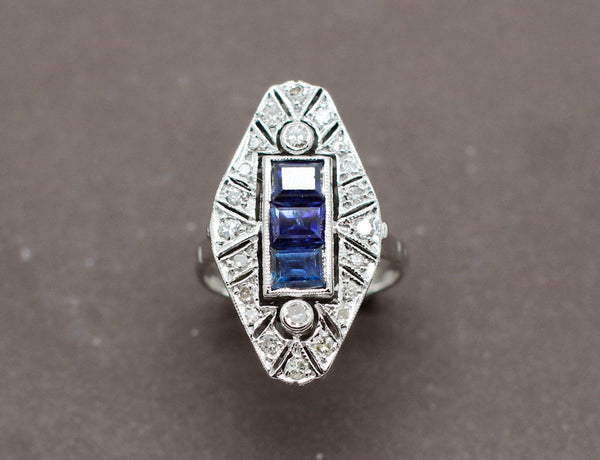 Bague Marquise Art Déco