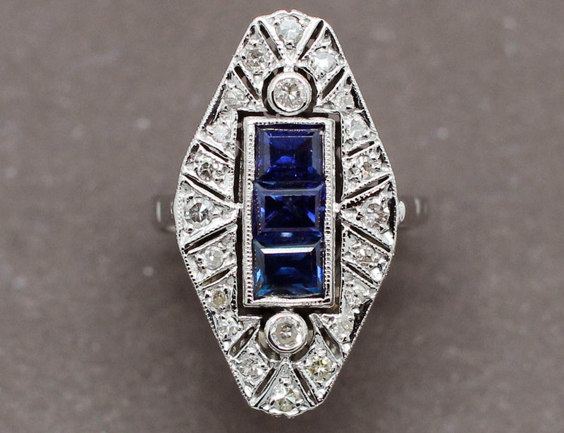 Bague Marquise Art Déco