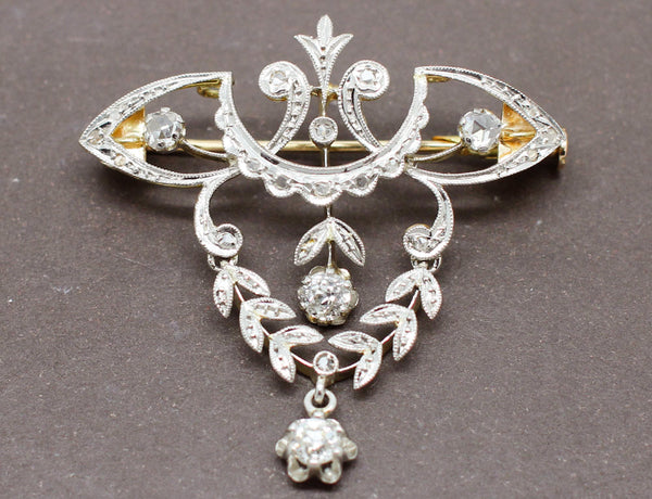 Broche / Pendentif 1900 Diamants
