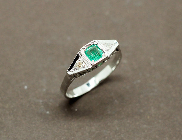 Bague Émeraude Art Déco