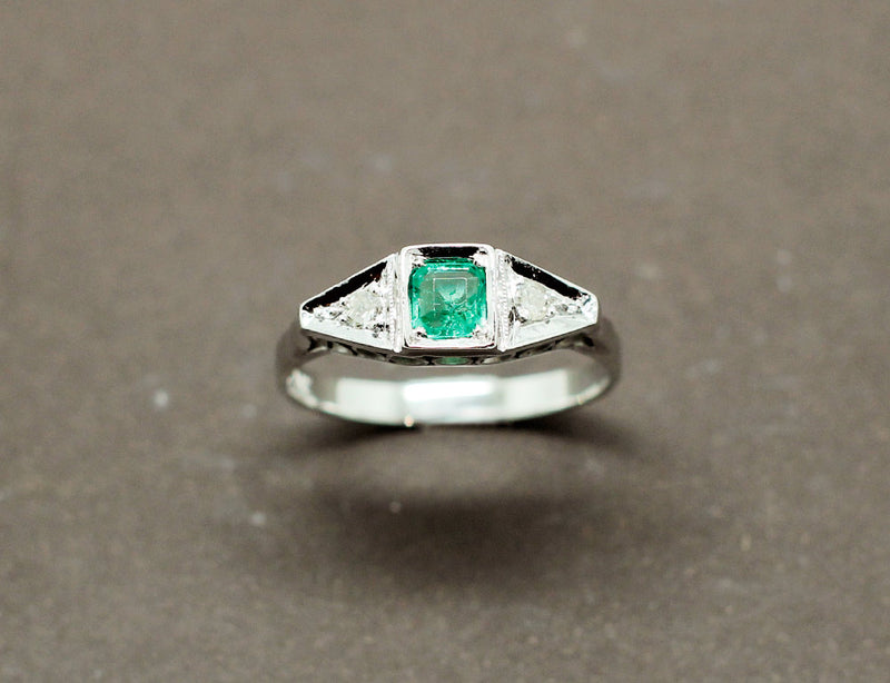 Bague Émeraude Art Déco
