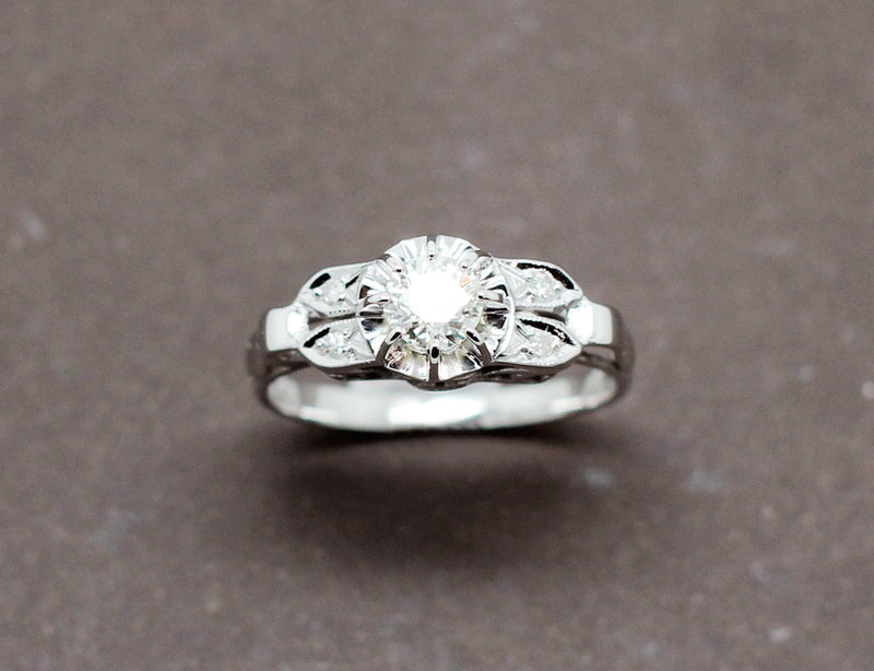 Bague Art Déco Diamants