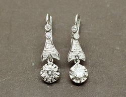 Boucles d'oreilles Art Déco Pendantes