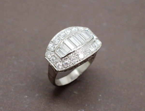 Bague Art Déco Diamants
