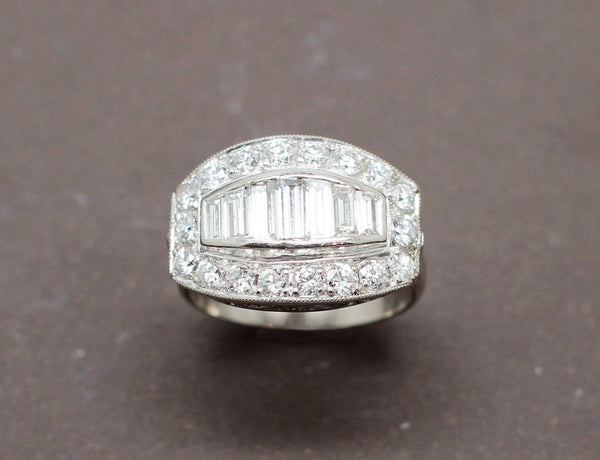 Bague Art Déco Diamants
