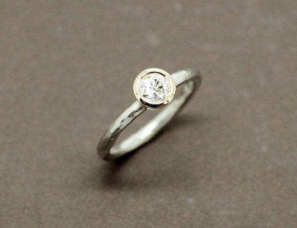 Solitaire Contemporain Diamant