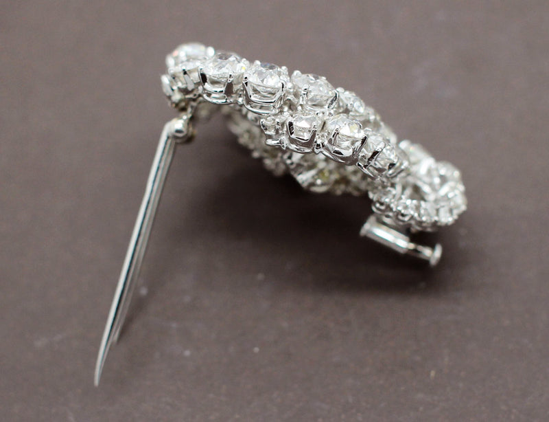 Broche Diamants Taille Ancienne