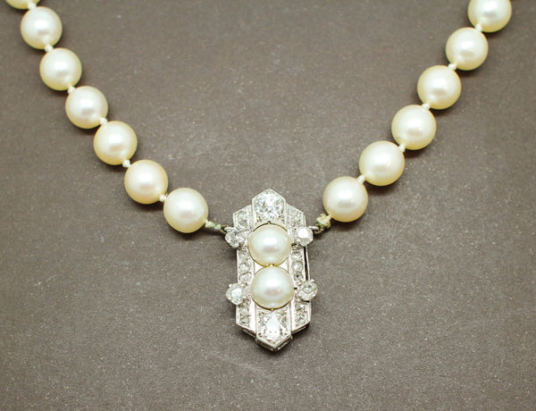 Sautoir / Collier Art Déco Perles