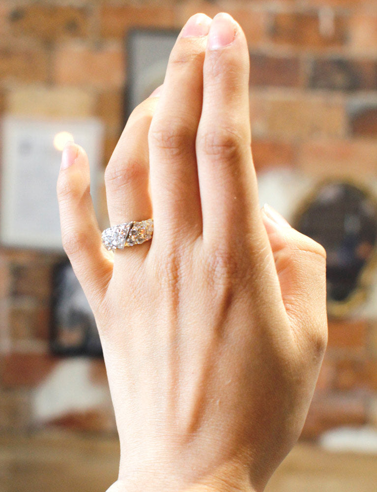 Bague Fred Or Jaune Platine Diamants