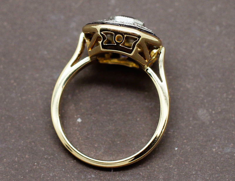 Bague Art Déco Saphirs Diamants