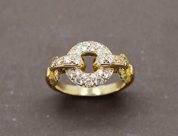 Bague Maillons de Chaîne Diamants