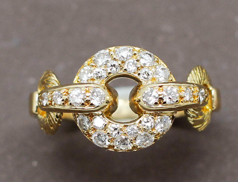 Bague Maillons de Chaîne Diamants