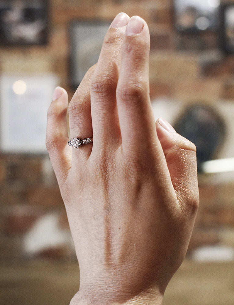 Bague Création Benoit Joaillier "Solitaire À l'Ancienne"