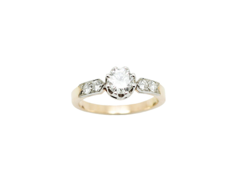 Bague Création Benoit Joaillier "Solitaire À l'Ancienne"