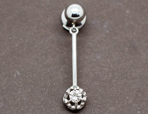 Boucles d'Oreilles Pendantes Diamants