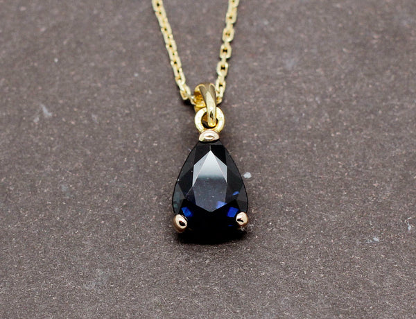 Pendentif Saphir Poire