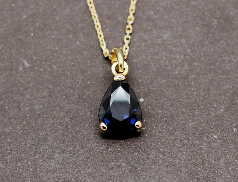 Pendentif Saphir Poire