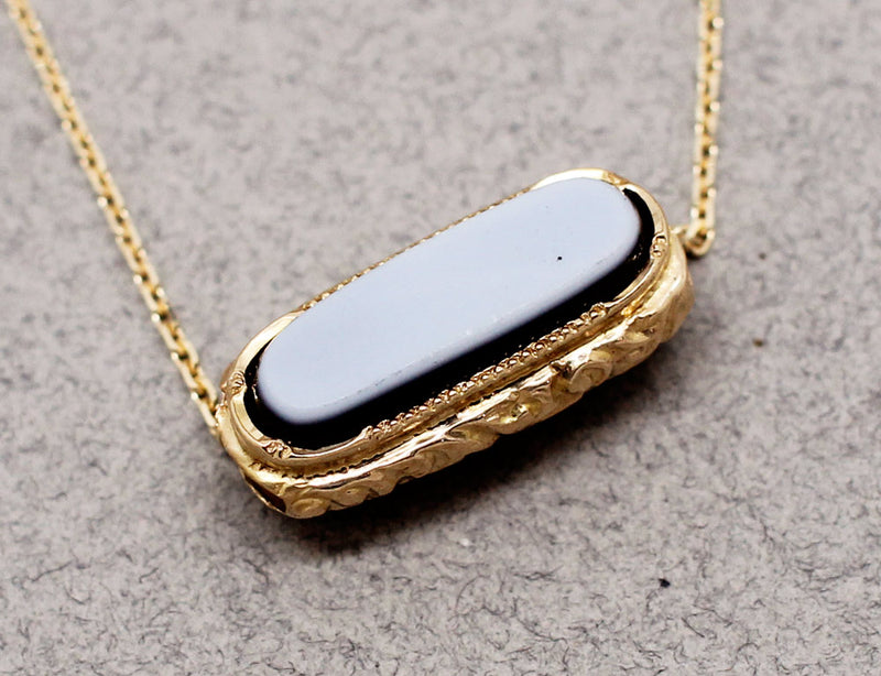 Pendentif Jaspe et Agate Réversible