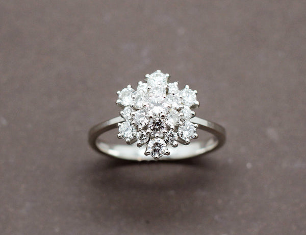 Bague Flocon de Neige de Diamants