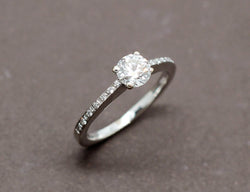 Solitaire Or Blanc Diamants