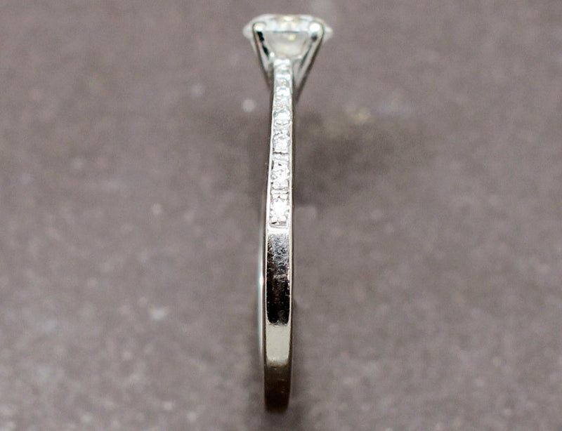 Solitaire Or Blanc Diamants