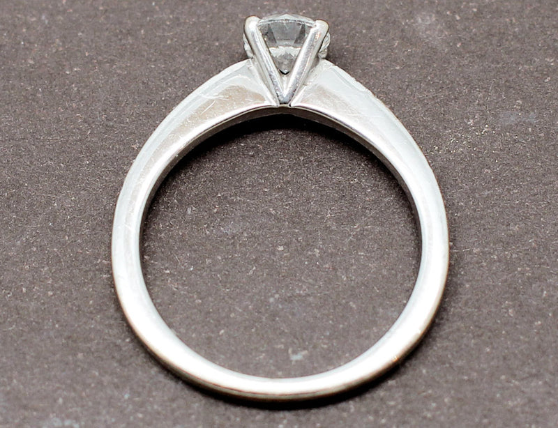 Solitaire Or Blanc Diamants