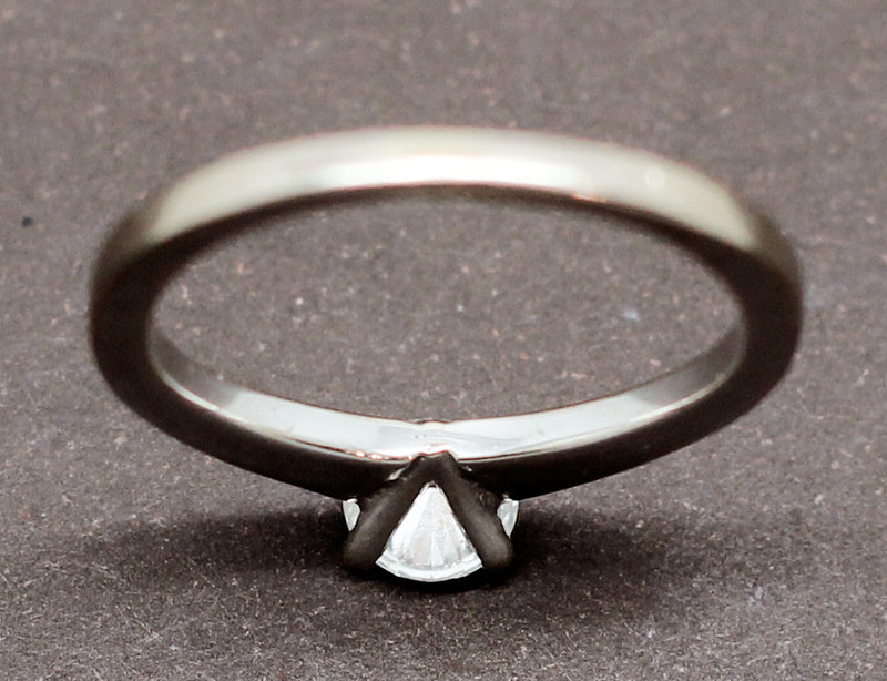 Solitaire Or Blanc Diamants