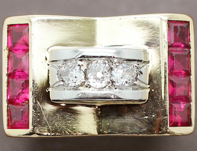 Bague Tank Diamants et Verneuils