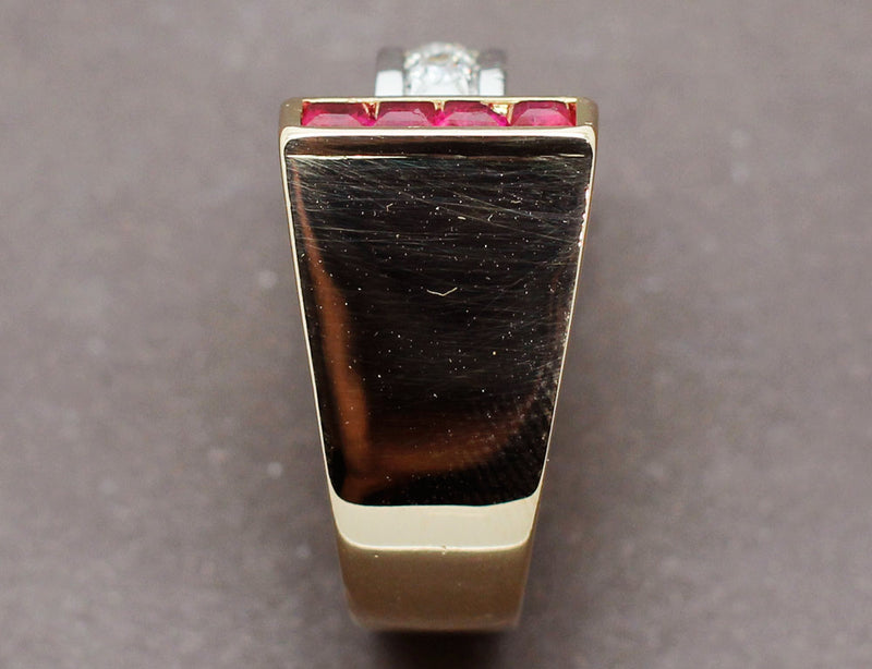 Bague Tank Diamants et Verneuils