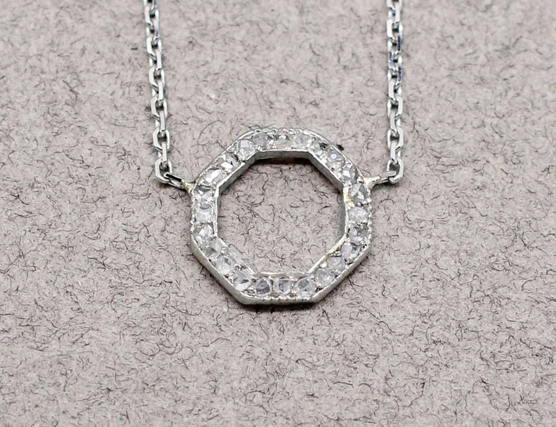 Pendentif Octogone Diamants