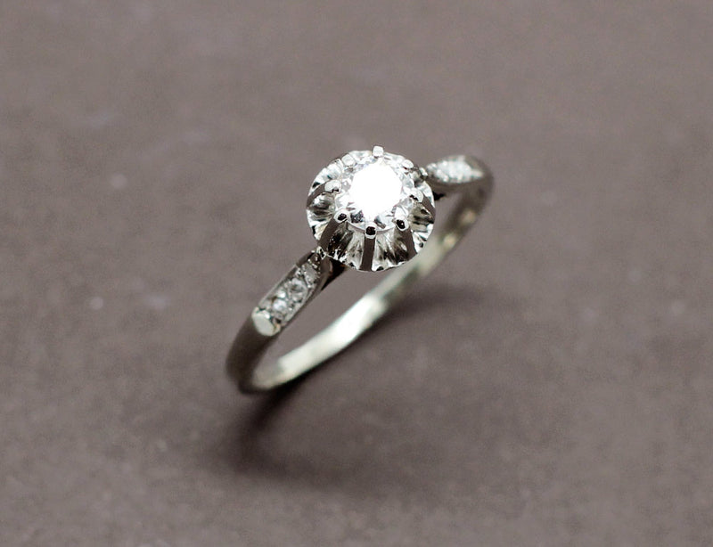 Solitaire Ancien Diamants