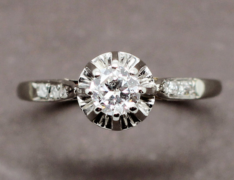 Solitaire Ancien Diamants