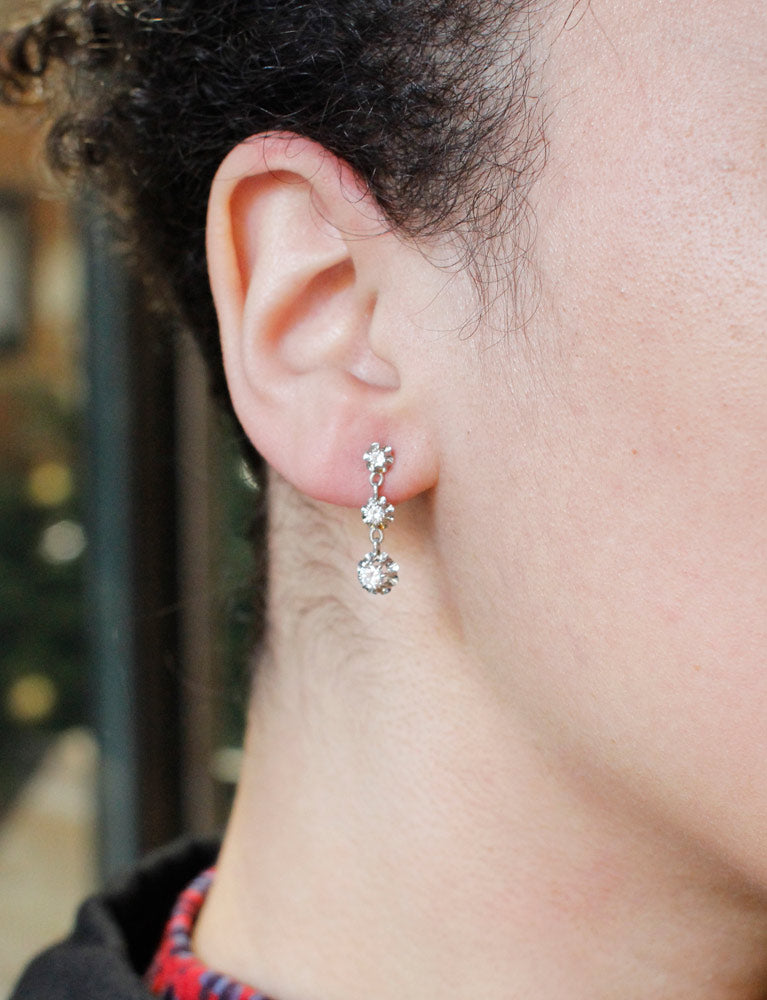 Boucles d'Oreilles Diamants