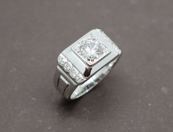 Bague Art Déco Moderniste Diamants