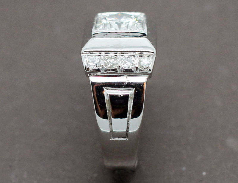 Bague Art Déco Moderniste Diamants